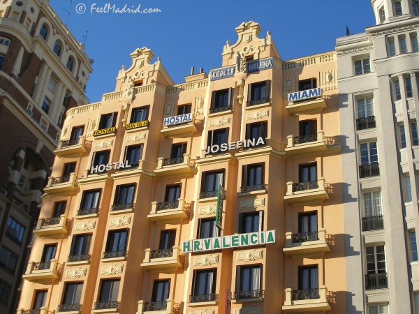 Hostels in Gran V�a - Hostales en Gran V�a